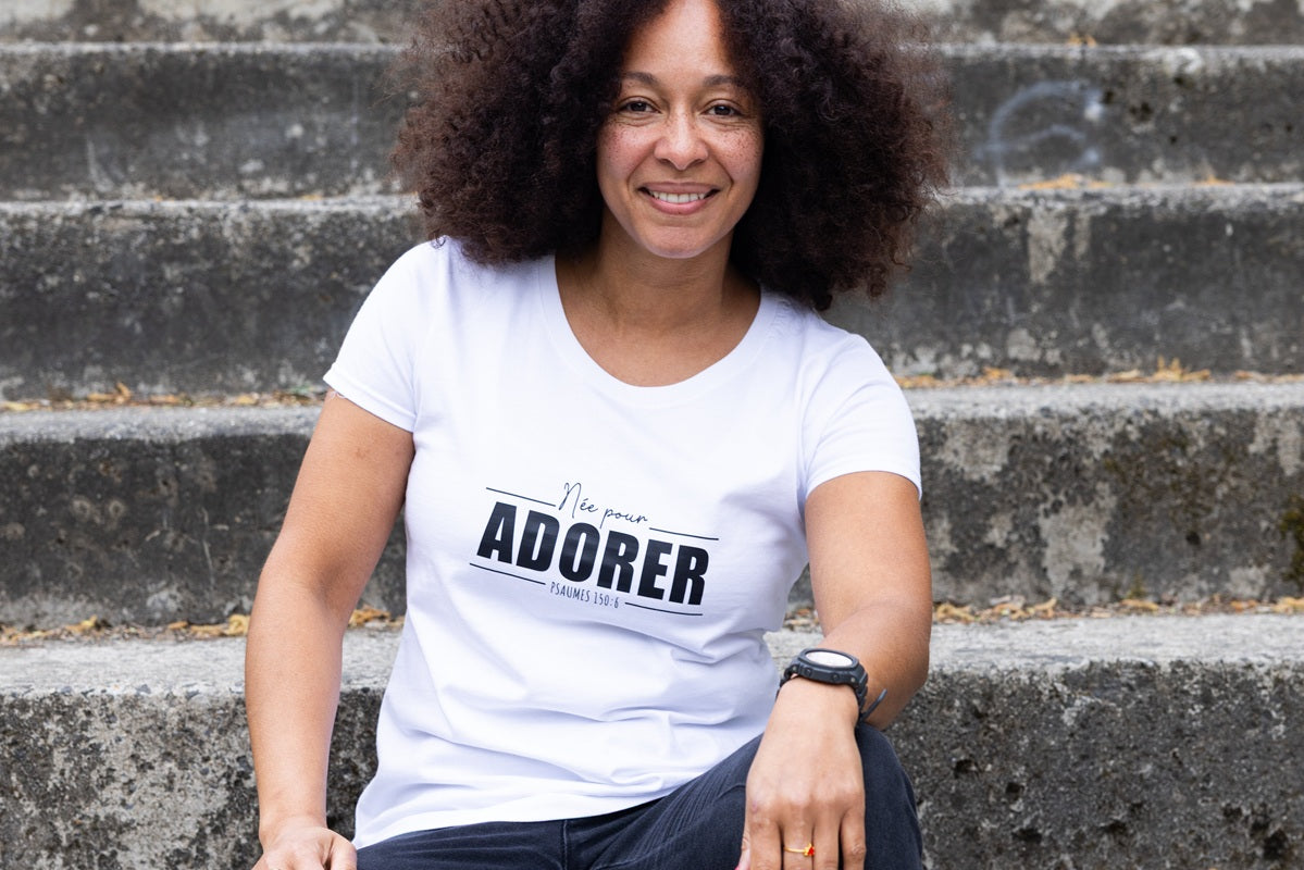 T-shirt manches courtes Née pour adorer