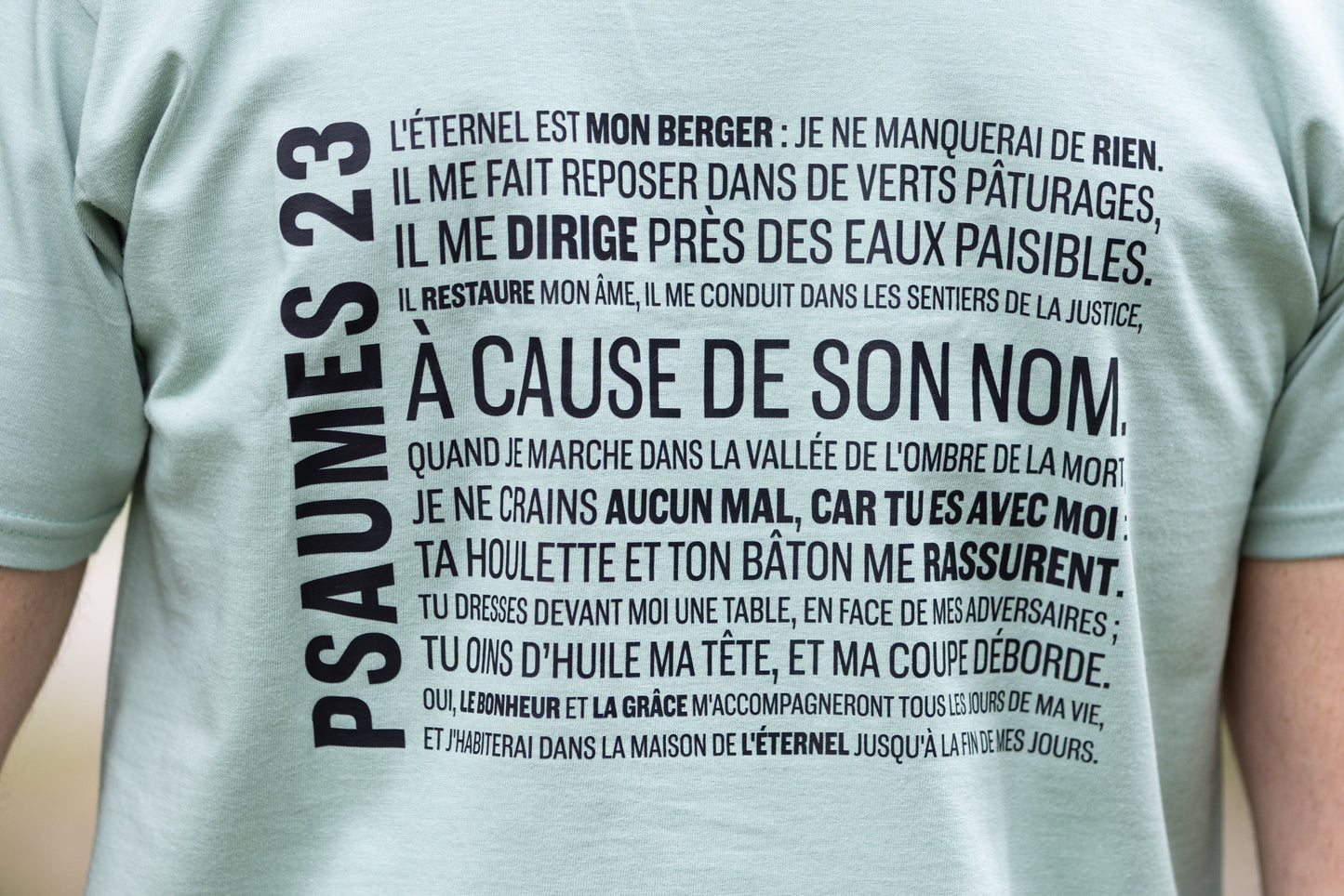 T-shirt manches courtes Psaumes 23