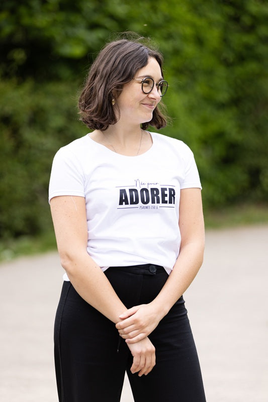 T-shirt manches courtes Née pour adorer